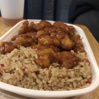 Happy Garden - General Tso's combo plates minus the egg role. - Chinese Near Me - Albuquerque, New Mexico