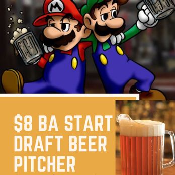 BA Start - PITCHER NIGHT!
Every Wednesdays starting at 8PM, enjoy a pitcher for $8! Every 10 mins the price increases by 1$. So get there early! - Arcades Near Me - San Luis Obispo, California