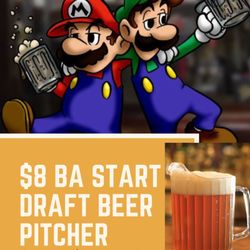 BA Start - PITCHER NIGHT!
Every Wednesdays starting at 8PM, enjoy a pitcher for $8! Every 10 mins the price increases by 1$. So get there early!