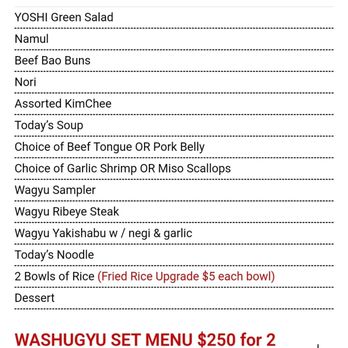 Japanese BBQ Yoshi - Wagyu Set Menu (Dec. 2023) - Barbeque Near Me - Honolulu, Hawaii Japanese BBQ Yoshi - Wagyu Set Menu (Dec. 2023) - Barbeque Near Me - Honolulu, Hawaii