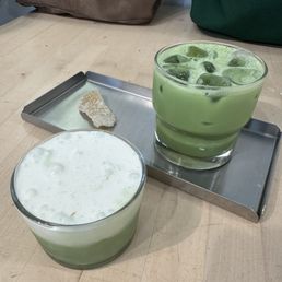 Jasmine mini matcha and candied ginger matcha Jasmine mini matcha and candied ginger matcha