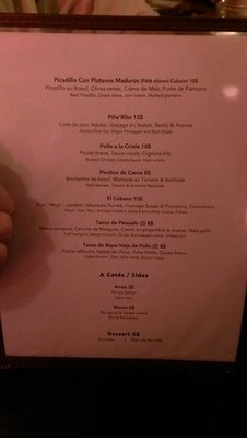 Menu photo 7 La Habanera Montreal, QC Menu photo 7 La Habanera Montreal, QC