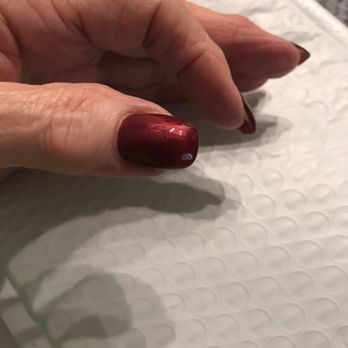 MT Nails - Beet Red - reflection on nail perfect - Nail Salons Near Me - Sacramento, California
