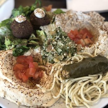 Kabab City - Vegetarian plate - Delicious! - Mediterranean Near Me - Reedley, California