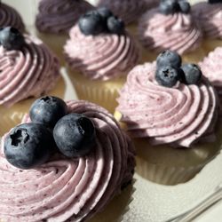 Madeline's Cafe & Bakery - Blueberry Vanilla Cupcakes