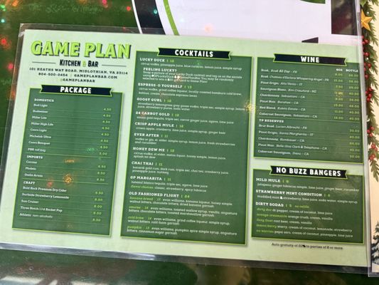 Menu photo 5 Game Plan Kitchen & Bar Midlothian, VA Menu photo 5 Game Plan Kitchen & Bar Midlothian, VA