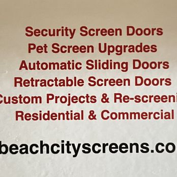 Beach City Screens - Windows Installation Near Me - Huntington Beach, California