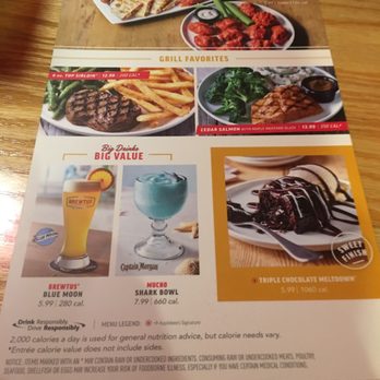 Applebee's Grill + Bar - Just a sample of the menu - American Near Me - Hazard, Kentucky