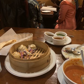 Yeti Restaurant - Chicken Momo - Plain Naan or Buttered Naan- Himalayan Pepper Pot Soup - Indian Near Me - Glen Ellen, California