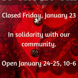 Scarlet Hearth - Scarlet Hearth closed in solidarity with community.