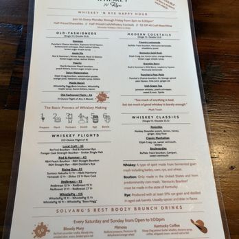 Whiskey 'N Rye Smokehouse - Drink menu - Barbeque Near Me - Solvang, California Whiskey 'N Rye Smokehouse - Drink menu - Barbeque Near Me - Solvang, California