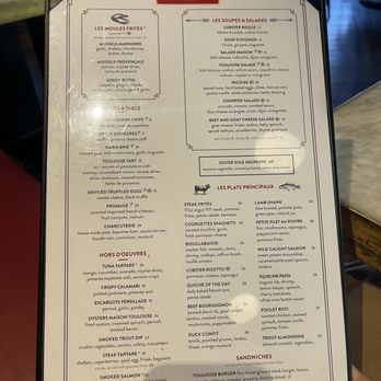 Toulouse Cafe and Bar - Menu - French Near Me - Dallas, Texas Toulouse Cafe and Bar - Menu - French Near Me - Dallas, Texas