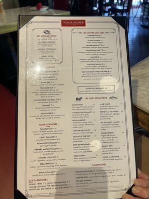Menu photo 1 Toulouse Cafe and Bar Dallas, TX Menu photo 1 Toulouse Cafe and Bar Dallas, TX