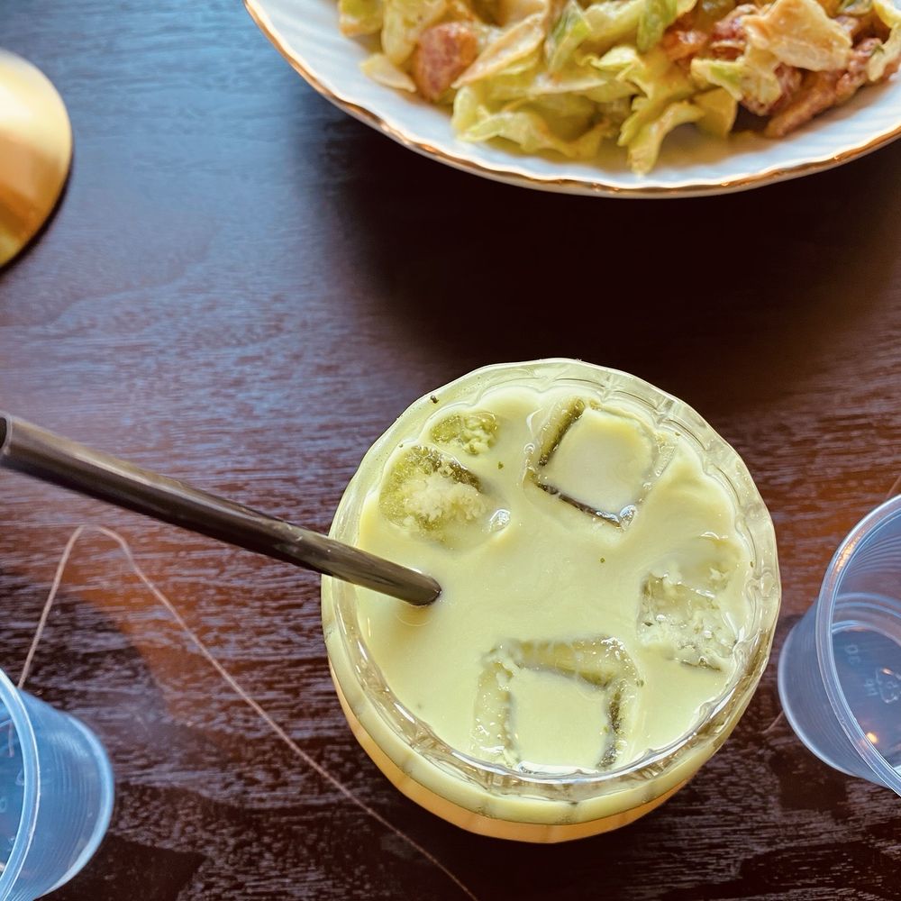 Mango Matcha Latte Grilled Malai Chicken Green Goddess Salad Mango Matcha Latte Grilled Malai Chicken Green Goddess Salad