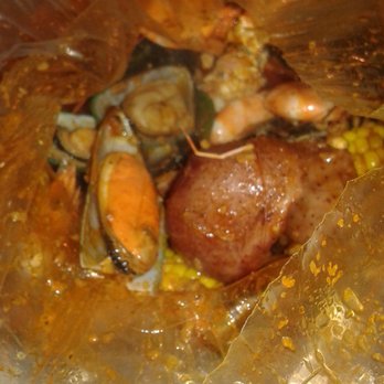 The Crab Shack - Bag with crab, mussels, sausage and veggies. Mmmm. - Cajun/Creole Near Me - Gardena, California The Crab Shack - Bag with crab, mussels, sausage and veggies. Mmmm. - Cajun/Creole Near Me - Gardena, California