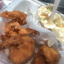 Christine Ocean Seafood & Grill - Fried shrimp and loaded baked potato