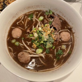 Kook Kai's Thai Noodles - Boat Noodle Soup (Broth contain pork blood) - Thai Near Me - Silver Spring, Maryland Kook Kai's Thai Noodles - Boat Noodle Soup (Broth contain pork blood) - Thai Near Me - Silver Spring, Maryland