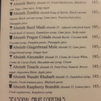 Absintherie - Sample of drinks - Cocktail Bars Near Me - Prague, Puerto Rico
