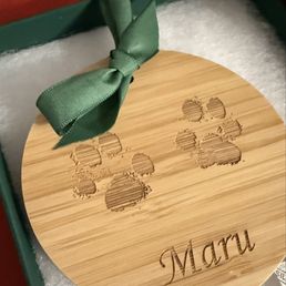 Our boy's paw print