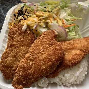 Ono Hawaiian BBQ - $5 fish plate special what a great deal! First time I had fish. Yum! - Hawaiian Near Me - Colma, California