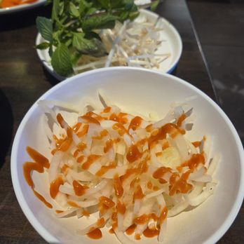 Saigon Corner Restaurant - Side onion with vinegar and sriracha - Soup Near Me - Las Vegas, Nevada Saigon Corner Restaurant - Side onion with vinegar and sriracha - Soup Near Me - Las Vegas, Nevada