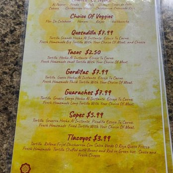 Antojitos La Jefa - Menu - Mexican Near Me - Carson City, Nevada