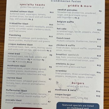 Töast - Menu - Breakfast & Brunch Near Me - Fergus Falls, Minnesota