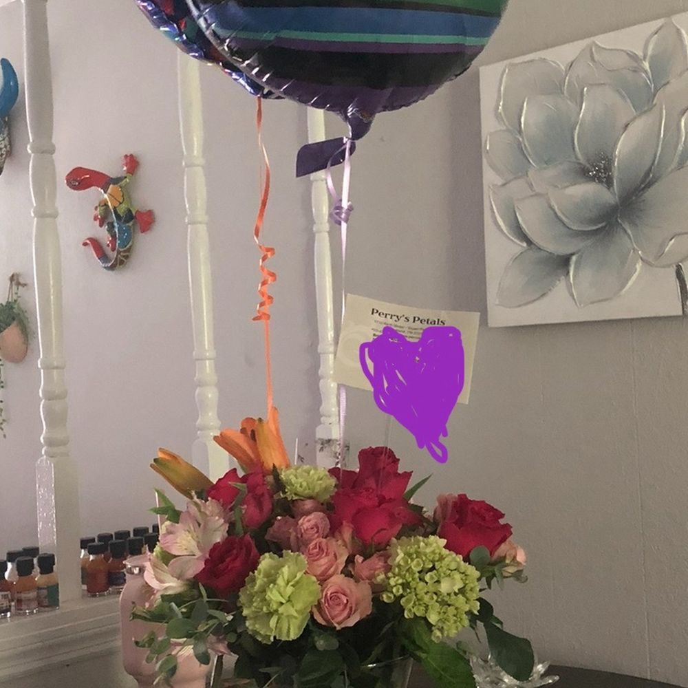 Perry's Petals - Birthday bouquet & balloons. - Florists Near Me - Cleveland, Tennessee Perry's Petals - Birthday bouquet & balloons. - Florists Near Me - Cleveland, Tennessee