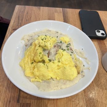 Big Bad Breakfast - Durham - Biscuit & Gravy with Eggs - Breakfast & Brunch Near Me - Durham, North Carolina