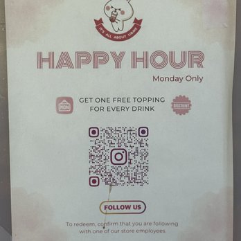 Ume Tea - They have Happy Hour on Monday's ONLY! - Coffee & Tea Near Me - Cupertino, California Ume Tea - They have Happy Hour on Monday's ONLY! - Coffee & Tea Near Me - Cupertino, California