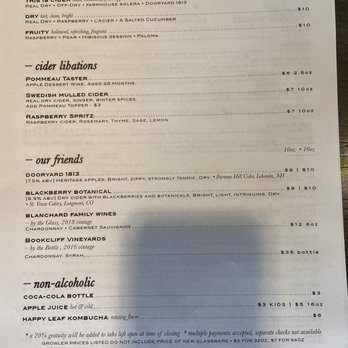 Acreage - Bev menu - Cideries Near Me - Lafayette, Colorado