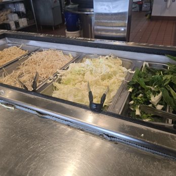 GK Mongolian Bbq - Noodles & leafy greens - Buffets Near Me - Sonora, California