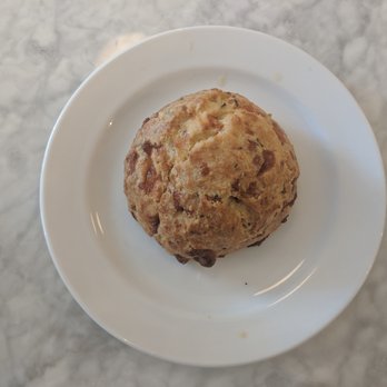Balzac's Coffee Roasters - The cheddar and chive scone was heated up prior to serving. - Coffee & Tea Near Me - Stratford, Ontario