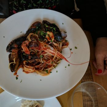 Ai Garzoti - Spaghetti w mixed seafood. - Seafood Near Me - Venezia, VE Ai Garzoti - Spaghetti w mixed seafood. - Seafood Near Me - Venezia, VE