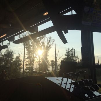 Topgolf - Sunset at a top golf bay - Golf Near Me - East Ridge, Tennessee