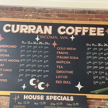 Curran Coffee - Coffee menu - Coffee & Tea Near Me - Tacoma, Washington