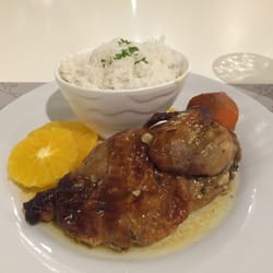 Candy's Café - Roasted Herb Chicken. That yam is good!