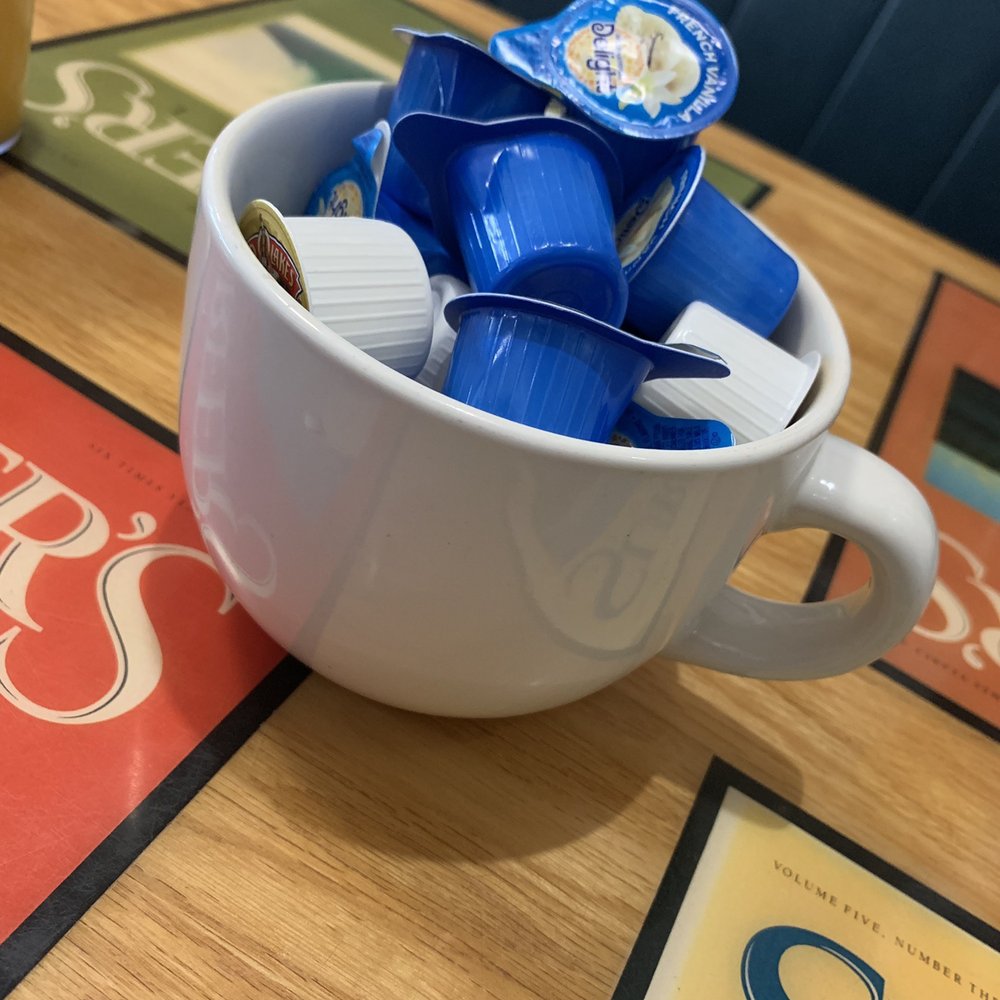 Beach Break Cafe - Lots of creamer! - Breakfast & Brunch Near Me - Oceanside, California