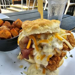 Guacamole Fried Chicken Burger