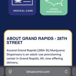 Ascend Cannabis Dispensary - Grand Rapids 28th Street - This is what their website shows, it even explains how they are used for people under the age of 21.