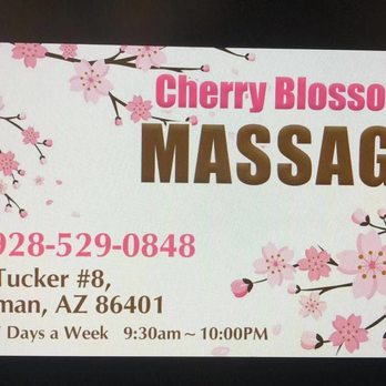Cherry Blossom Massage - Business card - Massage Therapy Near Me - Kingman, Arizona