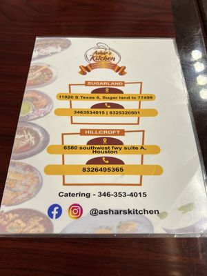 Menu photo 6 Ashar's Kitchen Sugar Land, TX