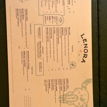 Lenora - Menu - Mexican Near Me - Portland, Maine