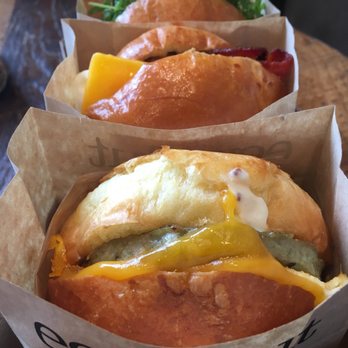 Eggslut - Yummm....  beware of oozing egg! - Breakfast & Brunch Near Me - Los Angeles, California