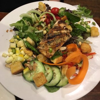 Painted Horse - Grilled salmon salad with lots of veggies - Breakfast & Brunch Near Me - Bartlesville, Oklahoma