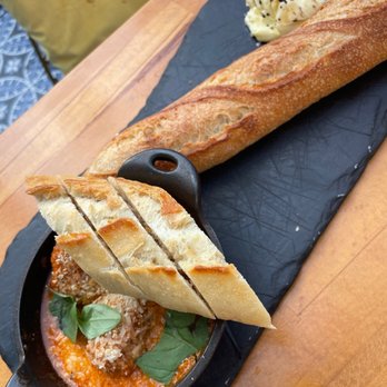 Firefly - Meatballs and French baguette with whipped butter - New American Near Me - Studio City, California Firefly - Meatballs and French baguette with whipped butter - New American Near Me - Studio City, California