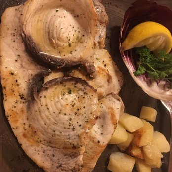 Taverna Valtellinese - Swordfish with potato - Italian Near Me - Bergamo, BG Taverna Valtellinese - Swordfish with potato - Italian Near Me - Bergamo, BG