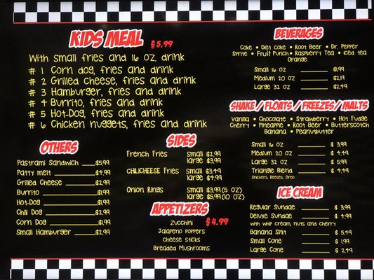 Menu photo 5 Triangle Drive In Fresno, CA Menu photo 5 Triangle Drive In Fresno, CA