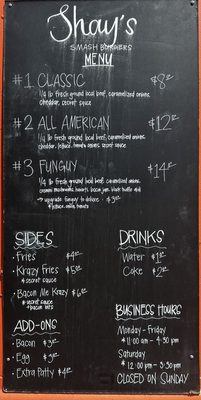 Menu photo 7 Shay's Smashburgers Aiea, HI Menu photo 7 Shay's Smashburgers Aiea, HI