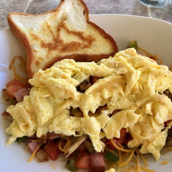 Bacon's Bistro and Cafe - Rooftop with gluten free toast. Yum!! - Breakfast & Brunch Near Me - Hurst, Texas